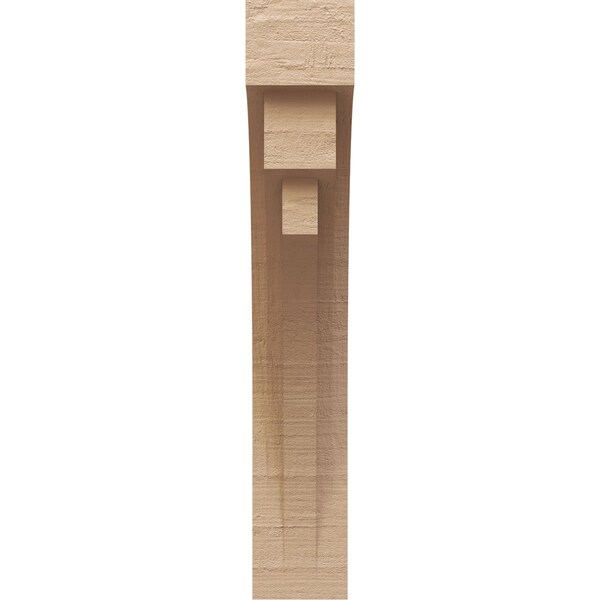 6in. W X 12in. D X 36in. H Series 2 Thin Rockford Rough Cedar Woodgrain TimberThane Corbel, Tan